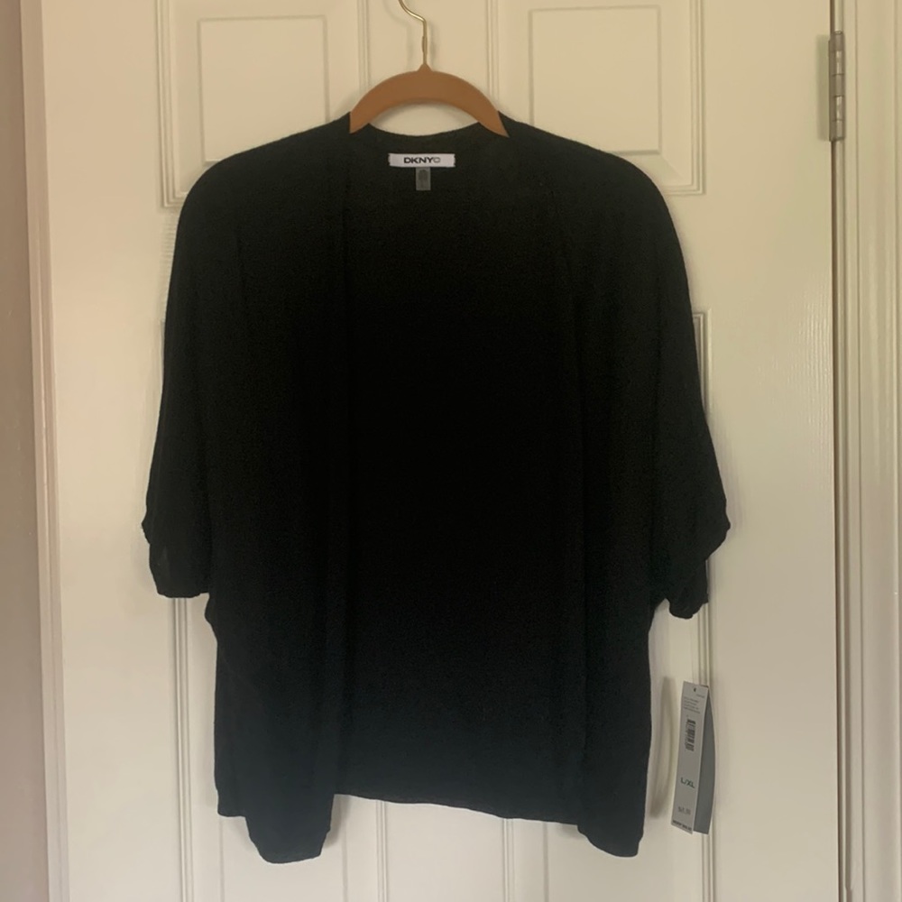 NWT Donna Karan DKNYC L/XL black top